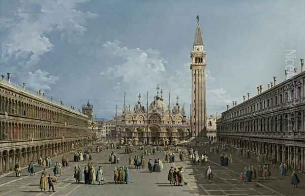 Piazza San Marco, Venice Oil Painting by Bernardo Bellotto