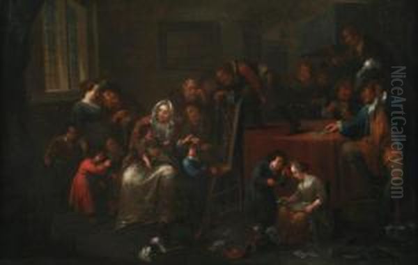 Mitglied Der Haarlemer Malergilde Oil Painting by Bernardus Van Schendel