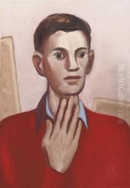 Self Portrait Oil Painting by Wouter Van Smorenburg