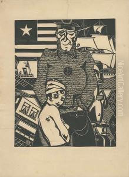 De Zeevaarder Oil Painting by Henri Van Straten