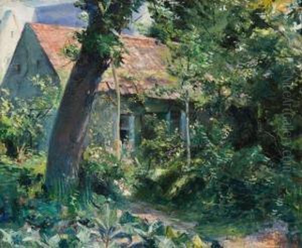 La Maisonette A Machelen Oil Painting by Guillaume Van Strydonck