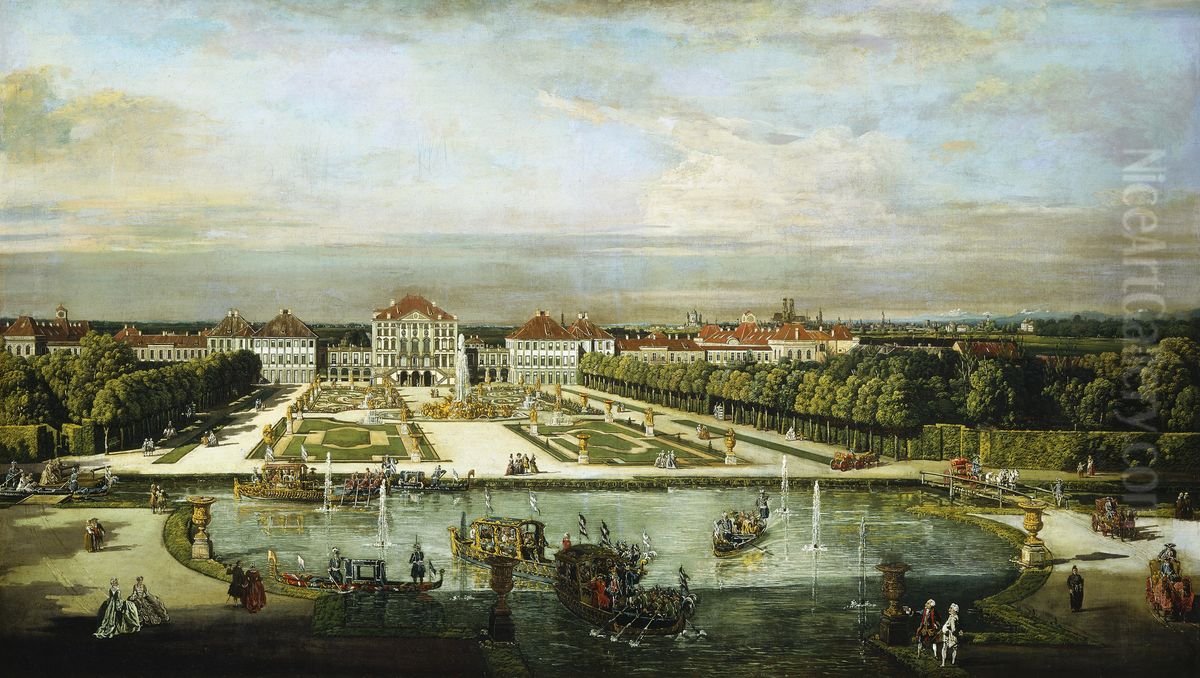 Nymphenburg Palace, Munich Oil Painting by Bernardo Bellotto