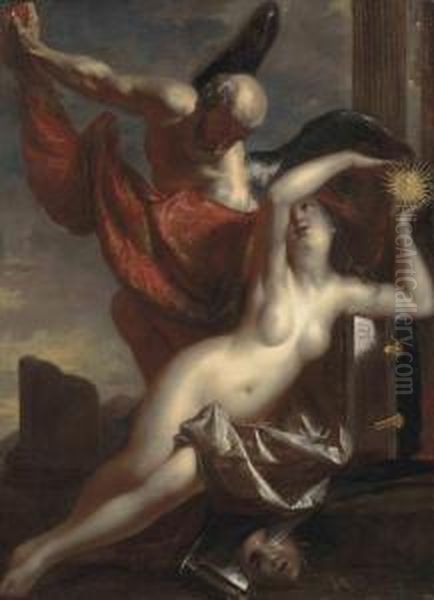 Time Revealing Truth Oil Painting by Theodor Van Thulden