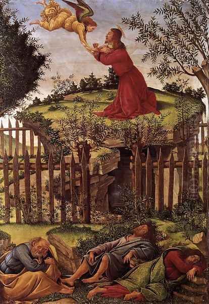 Agony in the Garden c. 1500 Oil Painting by Sandro Botticelli