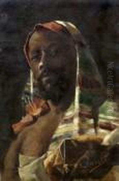 Arabe Oil Painting by Eulogio Varela Y Sartorio