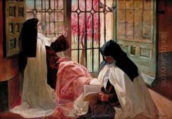 En El Refectorio Oil Painting by Eulogio Varela Y Sartorio