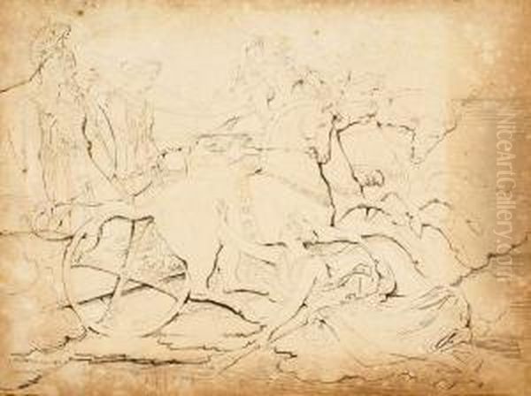 Scena Classica Oil Painting by Santo Varni