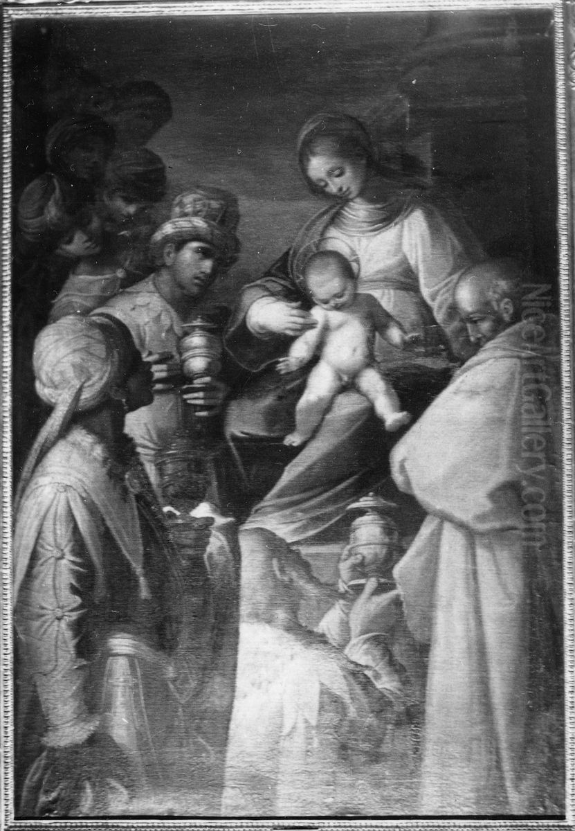 The Adoration Of The Magi Oil Painting by Giorgio Vasari