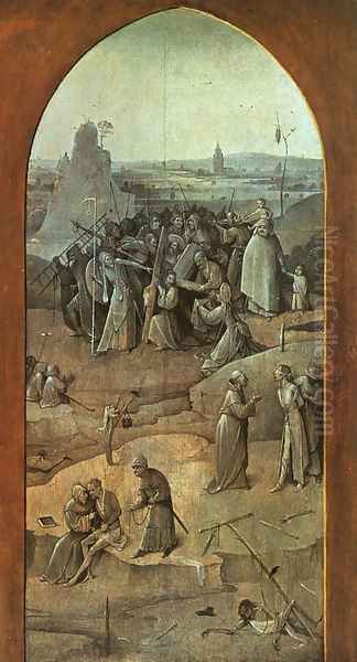 Christ Carrying the Cross (outer-right wing of the triptych 