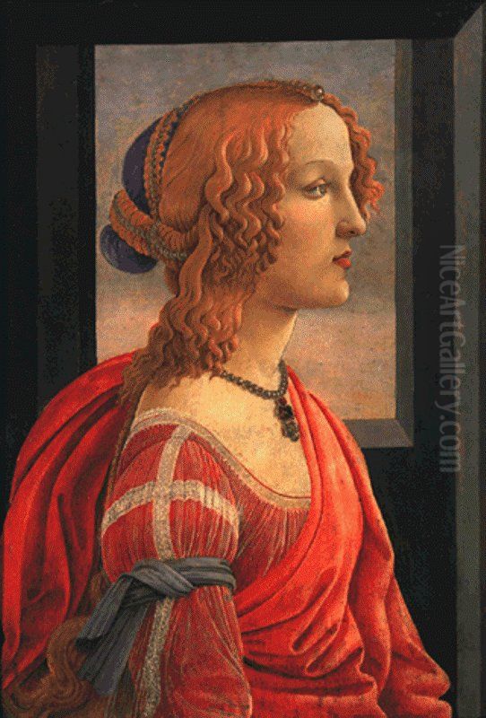 La bella Simonetta Oil Painting by Sandro Botticelli