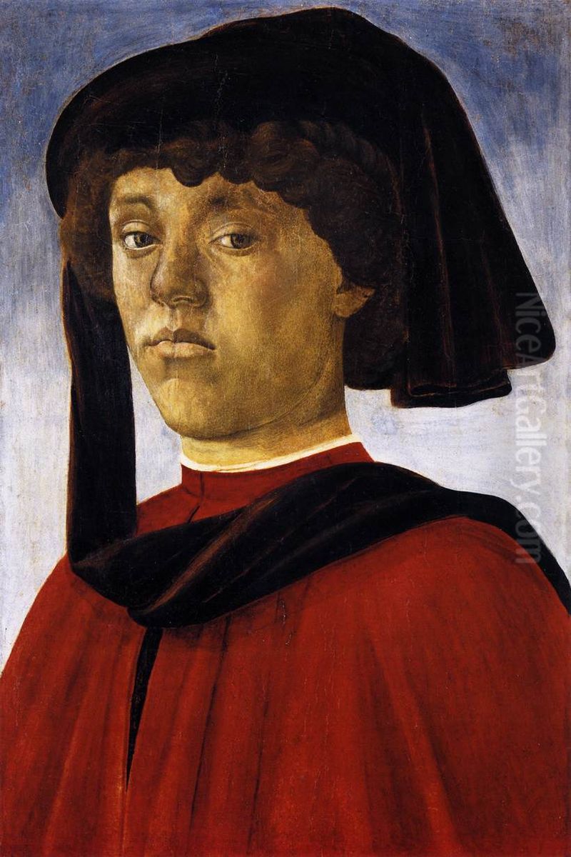 Portrait of a Young Man Oil Painting by Sandro Botticelli