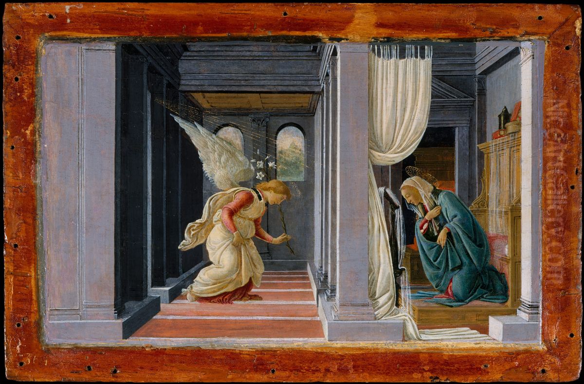 The Annunciation Oil Painting by Sandro Botticelli