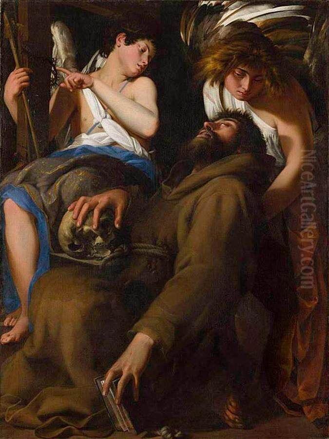 The Ecstasy of St Francis Oil Painting by Giovanni Baglione