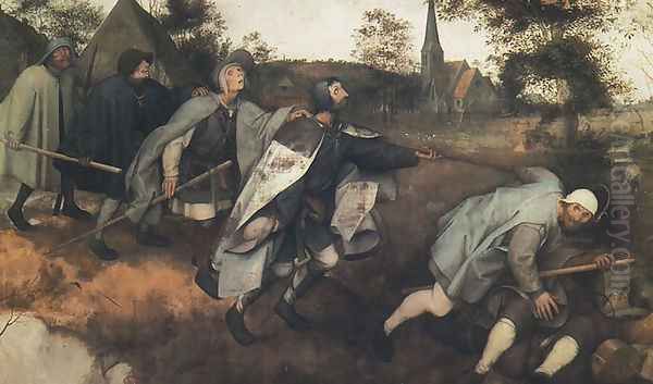 Blind Leading the Blind Oil Painting by Pieter the Elder Bruegel