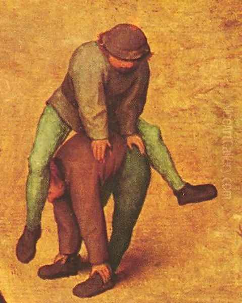Children's Games (detail 12) 1559-60 Oil Painting by Pieter the Elder Bruegel