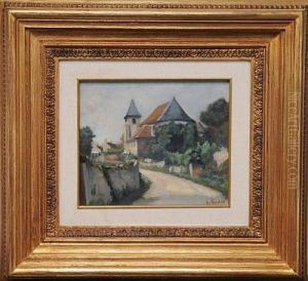 Vista De Pueblo Oil Painting by Raymond Jean Verdun