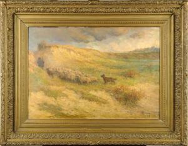 L'orage Oil Painting by Eugene Verdyen