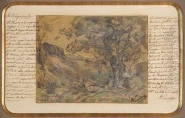 Le Crepuscule Oil Painting by Francois F.Miel, Dit Vernay