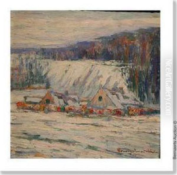 Untitled Oil Painting by Victor Verougstraete