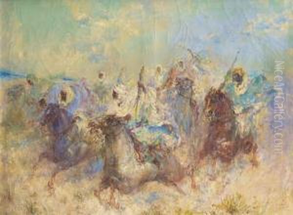 Fantasia Oil Painting by Edouard Verschaffelt