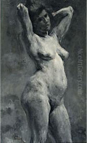 Nudo Di Ragazza Oil Painting by Umberto Veruda