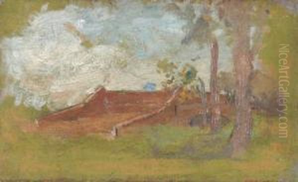 Paisaje Oil Painting by Miguel Carlos Victorica