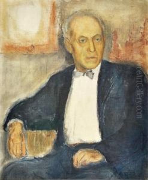 Autorretrato Oil Painting by Miguel Carlos Victorica