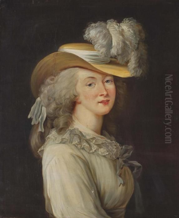 Portrait De Madame Du Barry Oil Painting by Elisabeth Louise Vigree Lebrun