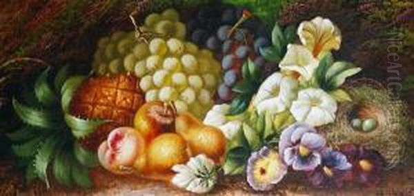 Still Life Of Fruit Oil Painting by A. Vincent