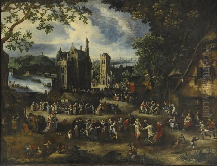 The Kermesse Of Saint George Oil Painting by David Vinckboons I