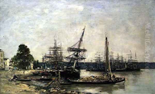 Bordeaux, 1876 Oil Painting by Eugene Boudin
