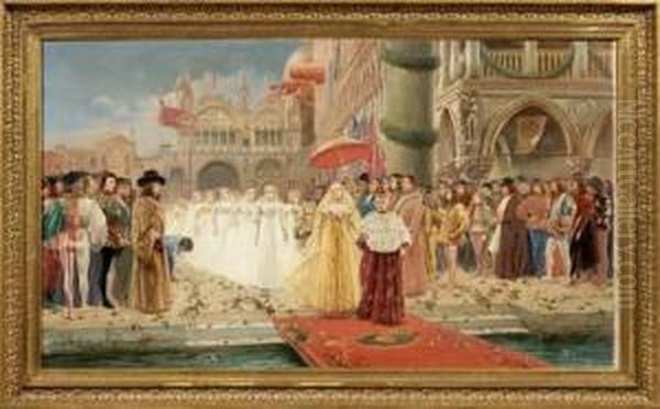 Sposalizio Del Mare Oil Painting by Gaspare Vitelleschi Degli Azzi