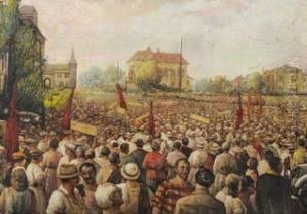 La Crimee S'eveille Oil Painting by Boris E. Vladimirsky