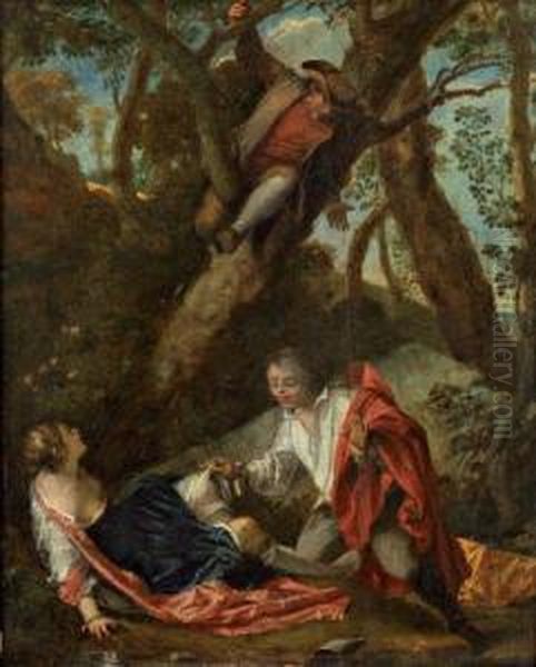 Guillot Dans L'arbre Oil Painting by Nicolas Vleughels