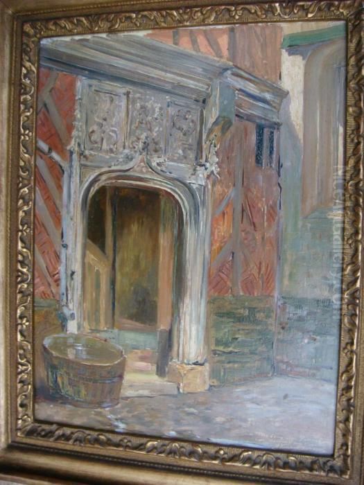 La Porte D'entree Oil Painting by Adrien Gabriel Voisard-Margerie