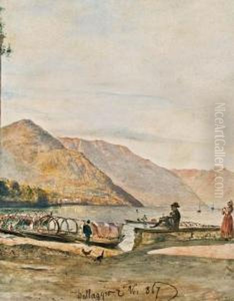 Belaggio Oil Painting by Rudolf Ritter von Alt