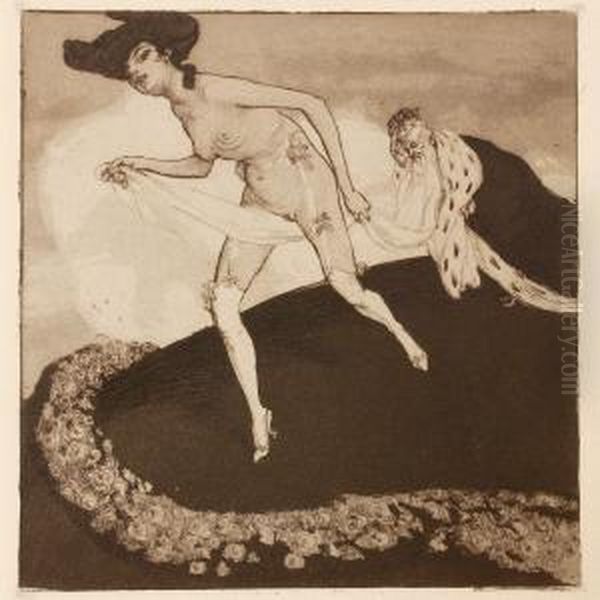 Die Bonbonniere Oil Painting by Franz von (Choisy Le Conin) Bayros