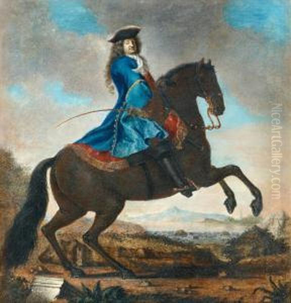 Hovstallmastare Gustaf Hard Af Segerstad Oil Painting by Andreas Norvagus Von Behn