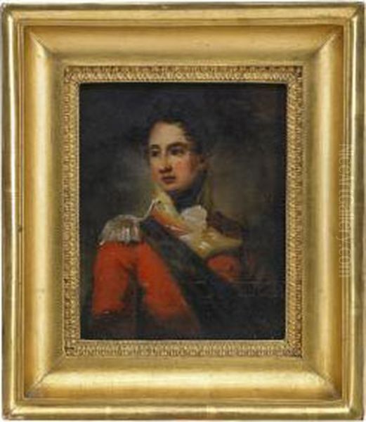 Portratt Av General Etienne Jaques Joseph Alexandre Macdonald Oil Painting by Carl Fredrik Von Breda