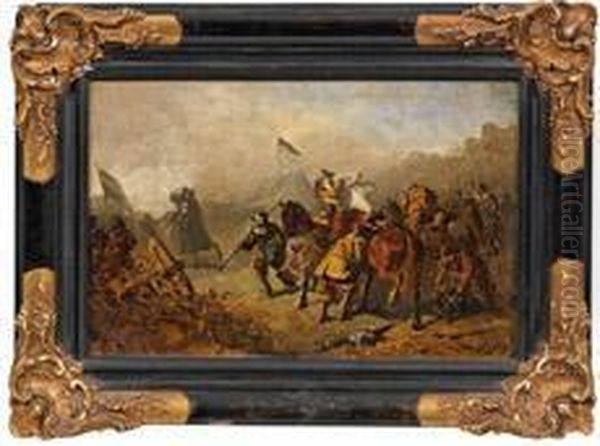 Szene Oil Painting by Wilhelm Von Diez