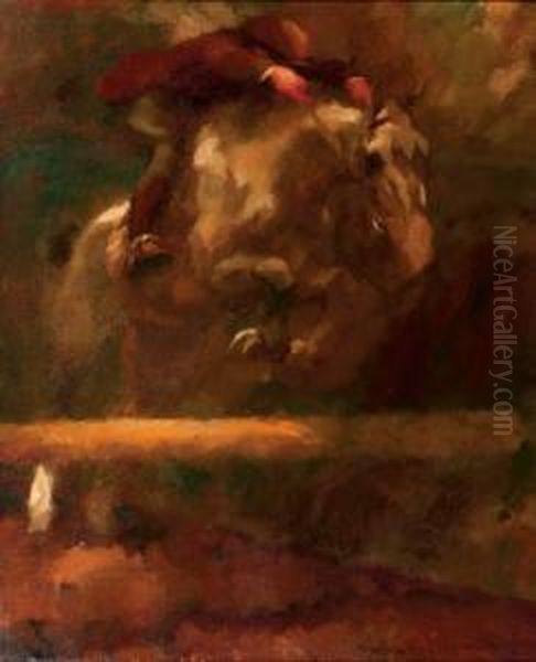 The Jump Oil Painting by Gino, Ritter Von Finetti