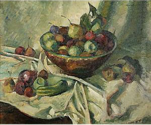 Natura Morta Oil Painting by Gino, Ritter Von Finetti