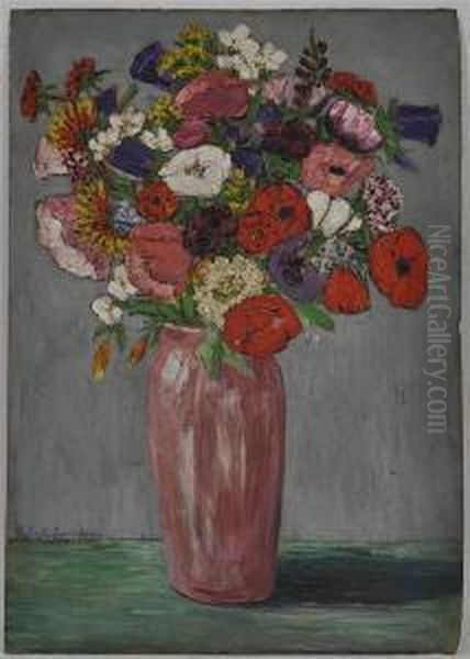 Sommer Blumenstraus Oil Painting by Mathilde Von Freytag-Loringhoven