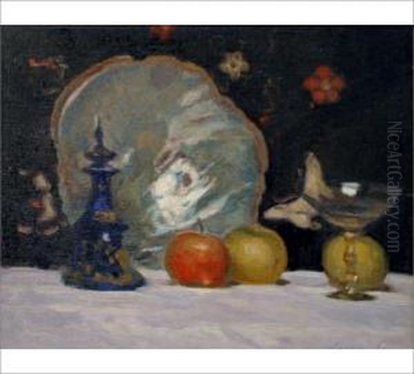 Still Life Oil Painting by Werner Von Hausen