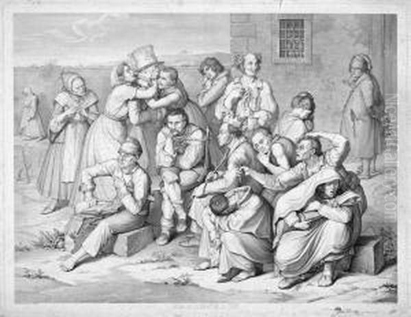 Das Narrenhaus Oil Painting by Wilhelm von Kaulbach