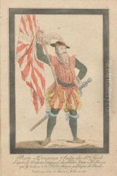 Porte=drapeau Suisse Du 16me Siecle Oil Painting by Christian von Mechel