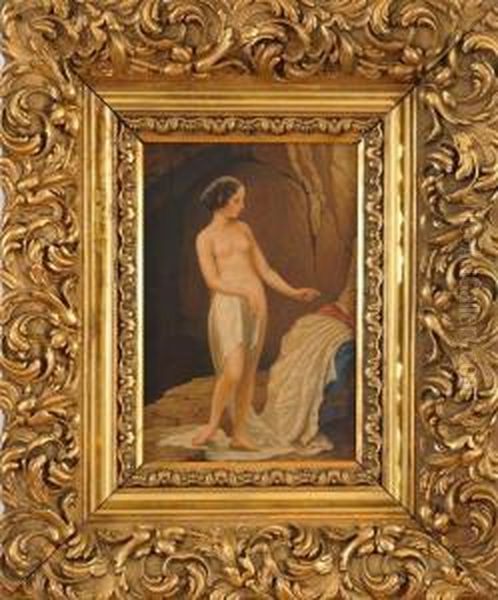 Akt Oil Painting by Neff Von Timoleon Karl