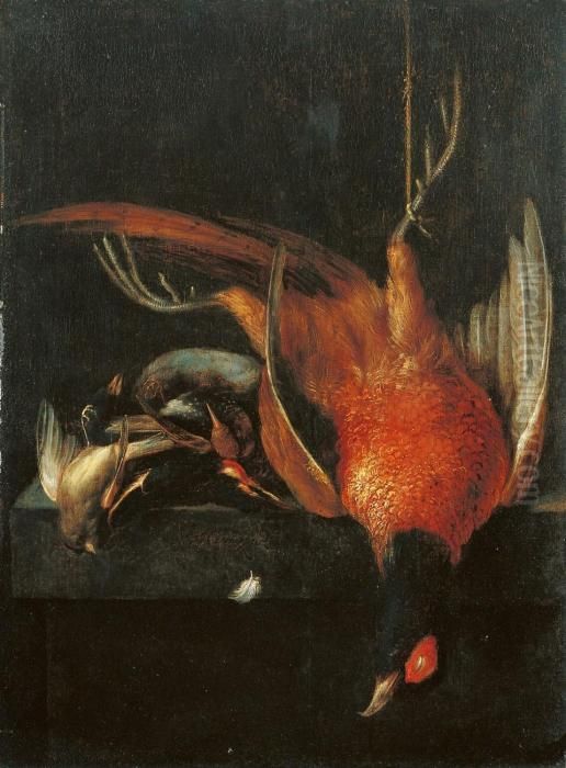 Jagdstillleben Oil Painting by Jacobes Vonck