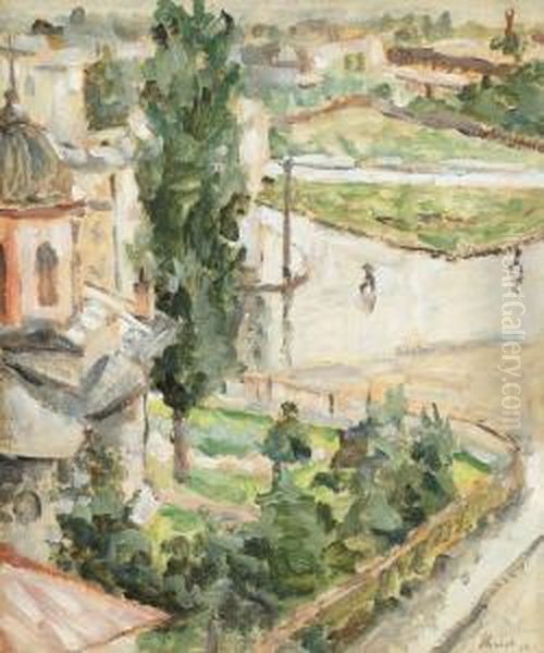 Peisaj Dupa Ploaie Oil Painting by Anatol Vulpe