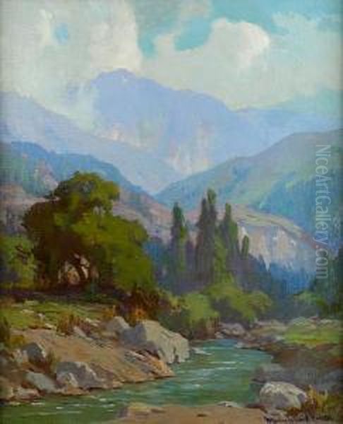 Bear Creek, Mount San Gorgonio Oil Painting by Marion Kavanaugh Wachtel